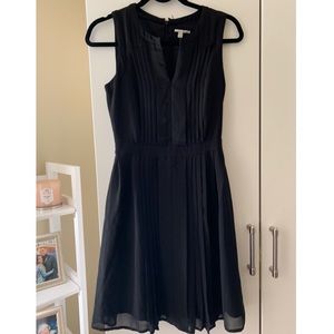 BCBG black pleated dress